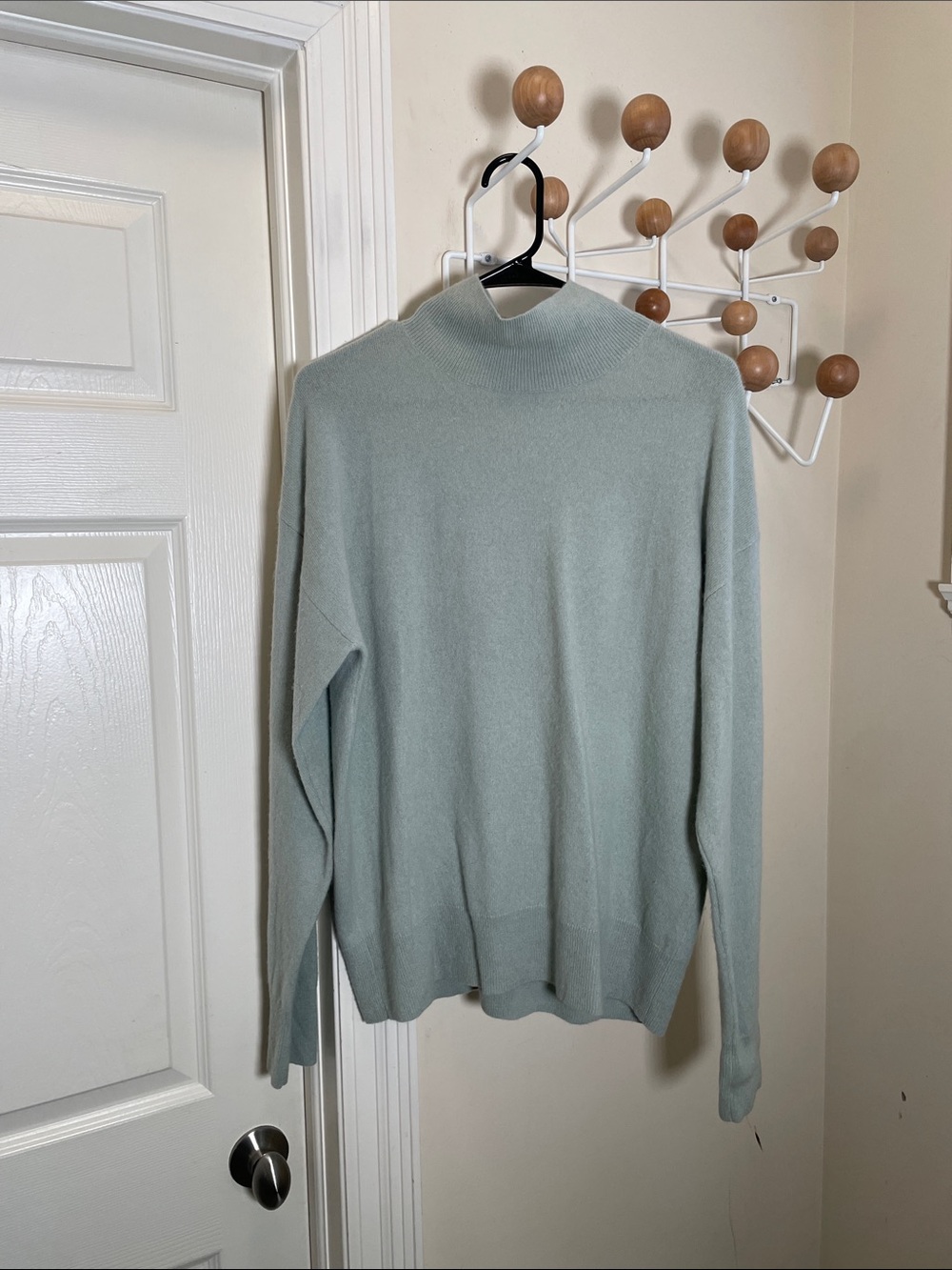 OAK + FORT Cashmere Mock Neck Sweater Sage - L